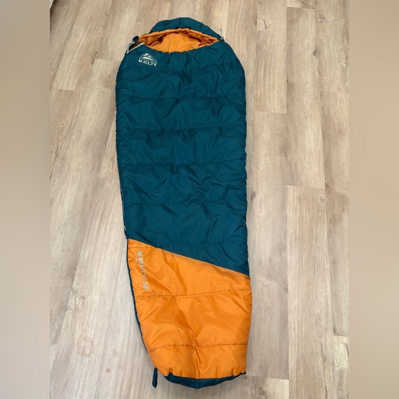 Kelty Kids Adventure Sleeping Bag - Teal and Orange - Picture 1 of 4